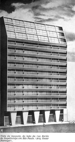 Figura 8 – Foto da Maquete do Edifício e Galeria Califórnia [Habitat nº.2]