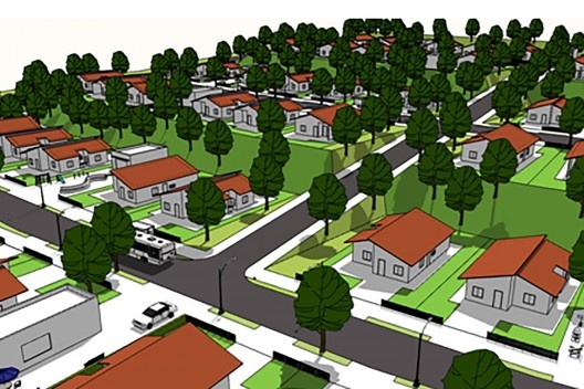 Proposta de uso misto de unidades habitacionais, recreativas e comerciais para interação social vizinha em distintos níveis de rua<br />Elaboração Sara Levi, Romario Cumbers e Vinicius Almeida  [Acervo disciplina “Casas e seus lotes” (UFMG)]