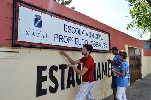Escola Municipal Eudo José Alves, limpeza e melhoria nas instalações, Natal RN<br />Foto Thiago Roque  [Acervo Igreja Assembleia de Deus Vitória em Cristo/Projeto Josué]