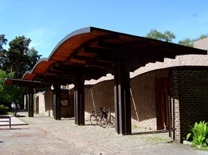 Sigürd Lewerentz, Igreja de São Marcos, Björkhagen, nártex<br />Foto Fernando Diniz Moreira 