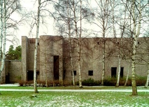 Sigürd Lewerentz, Igreja de São Marcos, Björkhagen, vista externa da igreja<br />Foto de Fabio Galli  [Claes Dymling. Architect Sigurd Lewerentz, vol. I, p.157]