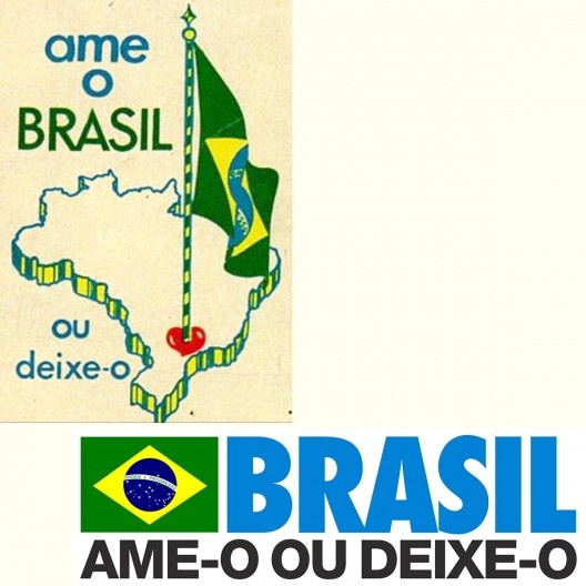 Peças publicitárias do governo militar brasileiro na gestão do general Emílio Garrastazu Médici (1969-1974)<br />Imagem divulgação 