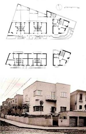 Casas de aluguel - rua Mazzini - 1933, Arq. Rino Levi [ANELLI, GUERRA, KON, 2001]