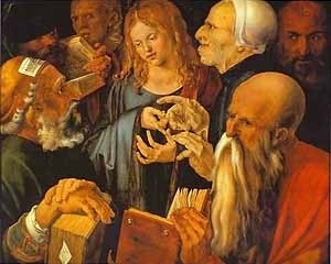 Christ among the Doctors. Albrecht Durer, 1506