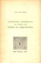 Contribuição propedeutica ao ensino da teoria da arquitetura