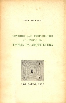 Contribuição propedeutica ao ensino da teoria da arquitetura